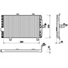 350203101000 MAGNETI MARELLI Конденсатор, кондиционер