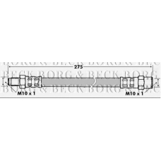 BBH7296 BORG & BECK Тормозной шланг