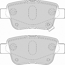 FD7122N NECTO Комплект тормозных колодок, дисковый тормоз