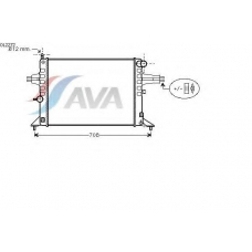 OL2272 AVA Радиатор, охлаждение двигателя