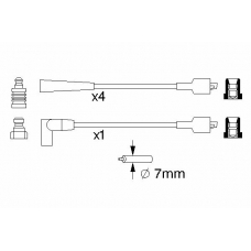 0 986 357 101 BOSCH Комплект проводов зажигания