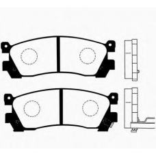 J PP-389AF JAPANPARTS Комплект тормозных колодок, дисковый тормоз