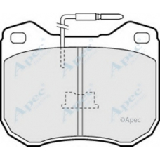 PAD317 APEC Комплект тормозных колодок, дисковый тормоз