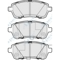 PAD1835 APEC Комплект тормозных колодок, дисковый тормоз