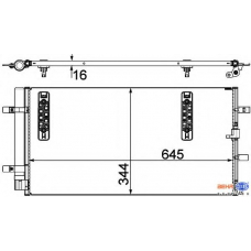 8FC 351 303-501 HELLA Конденсатор, кондиционер