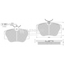 FB211385 FLENNOR Комплект тормозных колодок, дисковый тормоз