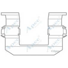 KIT1026 APEC Комплектующие, тормозные колодки