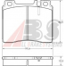 36825 ABS Комплект тормозных колодок, дисковый тормоз