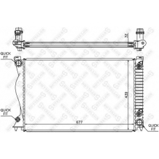 10-25335-SX STELLOX Радиатор, охлаждение двигателя