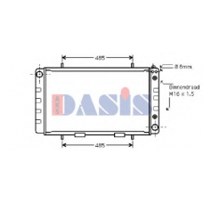 370025N AKS DASIS Радиатор, охлаждение двигателя