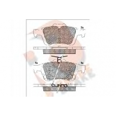 RB2106 R BRAKE Комплект тормозных колодок, дисковый тормоз