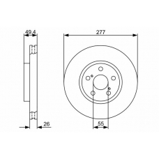 0 986 479 340 BOSCH Тормозной диск