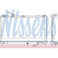 64672 NISSENS Радиатор, охлаждение двигателя
