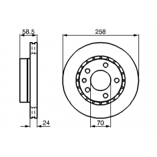 0 986 478 265 BOSCH Тормозной диск