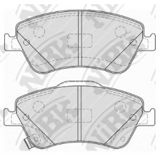 PN1834 NiBK Комплект тормозных колодок, дисковый тормоз