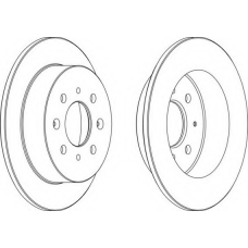 DDF1358-1 FERODO Тормозной диск