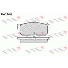 BL2132A1 FTE Комплект тормозных колодок, дисковый тормоз