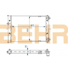 2110215 BEHR Radiator