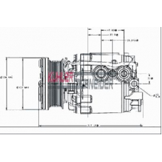 8412441 KUHLER SCHNEIDER Компрессор, кондиционер