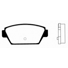 J PP-500AF JAPANPARTS Комплект тормозных колодок, дисковый тормоз