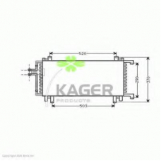 94-6225 KAGER Конденсатор, кондиционер