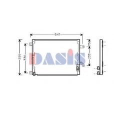 302140N AKS DASIS Конденсатор, кондиционер