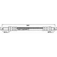 FBH6163 FIRST LINE Тормозной шланг