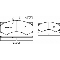 2277.10 ROADHOUSE Комплект тормозных колодок, дисковый тормоз