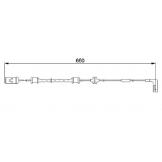 1 987 474 936 BOSCH Сигнализатор, износ тормозных колодок