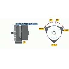 6 033 GB3 053 BOSCH Генератор