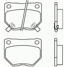 P 56 054 BREMBO Комплект тормозных колодок, дисковый тормоз