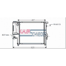 1419901 KUHLER SCHNEIDER Радиатор, охлаждение двигател