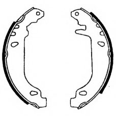 8DB 355 001-351 HELLA Комплект тормозных колодок