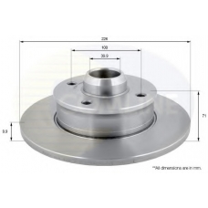 ADC3007 COMLINE Тормозной диск