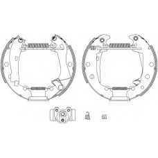 8DB 355 003-621 HELLA Комплект тормозных колодок