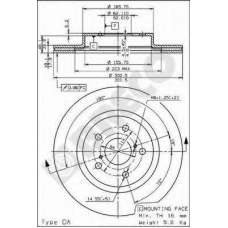 BS 8290 BRECO Тормозной диск