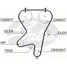 8645 5408xs TRISCAN Ремень ГРМ
