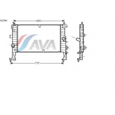 OL2346 AVA Радиатор, охлаждение двигателя