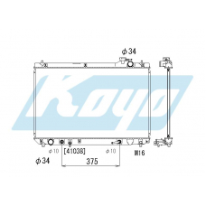 PA010661 KOYO P-tank corrugate-fin ass'y