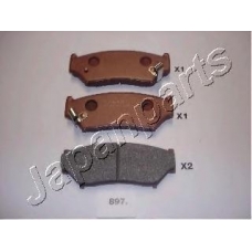 PA-897AF JAPANPARTS Комплект тормозных колодок, дисковый тормоз