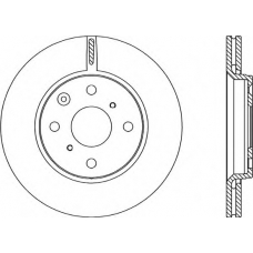 BDR2228.20 OPEN PARTS Тормозной диск