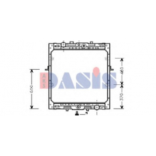 290070T AKS DASIS Радиатор, охлаждение двигател