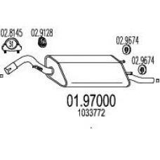 01.97000 MTS Глушитель выхлопных газов конечный