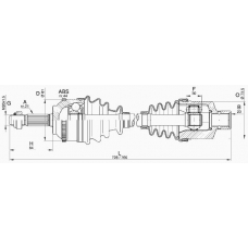 DRS6296.00 OPEN PARTS Приводной вал