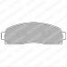 LP1757 DELPHI Комплект тормозных колодок, дисковый тормоз