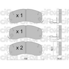 822-068-0 CIFAM Комплект тормозных колодок, дисковый тормоз