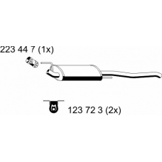 142229 ERNST Глушитель выхлопных газов конечный