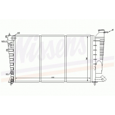 61343 NISSENS Охладитель, охлаждение двигателя