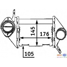 8ML 376 723-331 HELLA Интеркулер