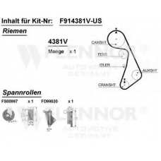 F904940 FLENNOR Комплект ремня грм